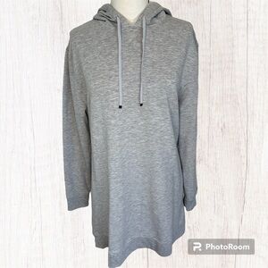 NWOT- Women’s Large Grey Athletic Dress W/Hood & Open Back By Victoria Sport